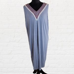 POL Embroidered Boho Dress | Sleeveless | Easy Fit